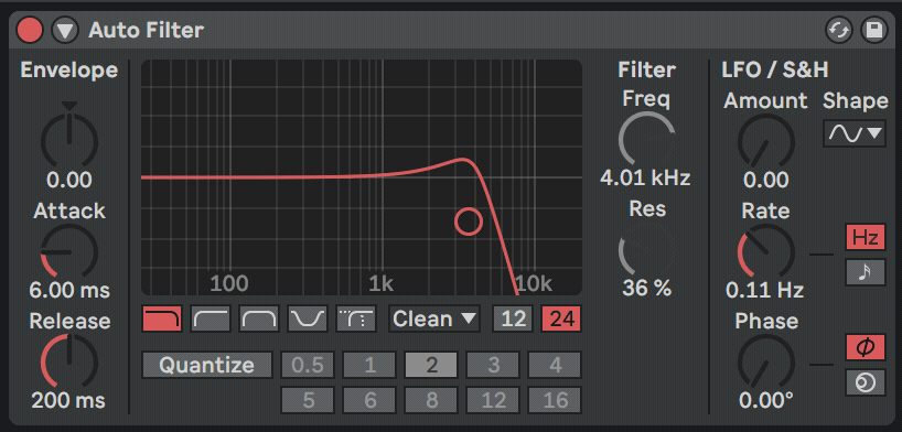 აუტო ფილტერის მოძრაობა