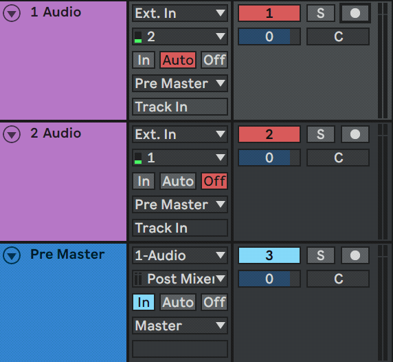 pre fx post fx post mixer ებლტონში
